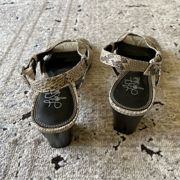 Snake Skin Print Heels - Picture 5 of 5